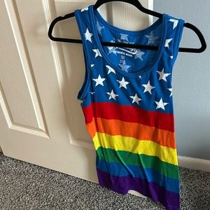 The Classic Tank Top US Vintage PRIDE stripes & stars tank in Medium, mens